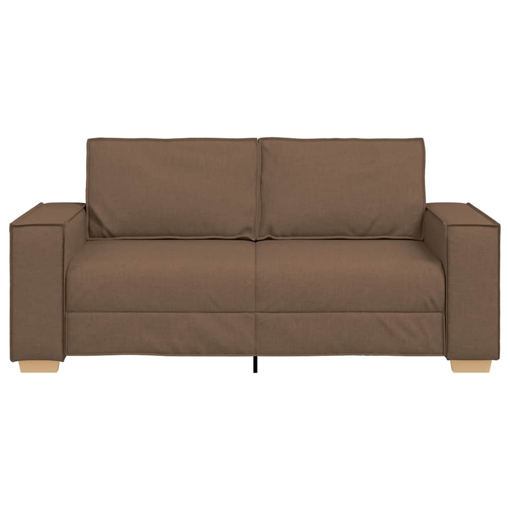 2-personers sofa brun 140 cm stof