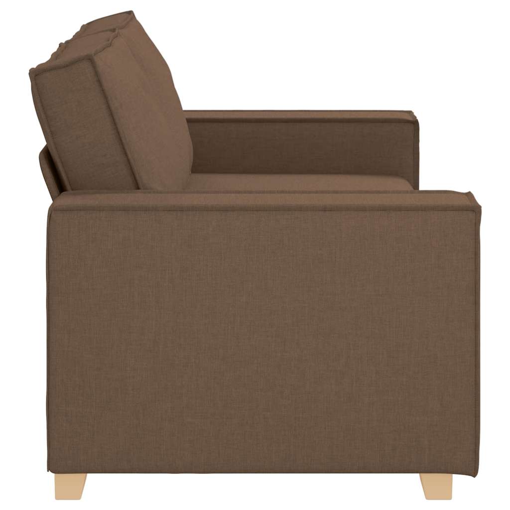 2-personers sofa brun 140 cm stof