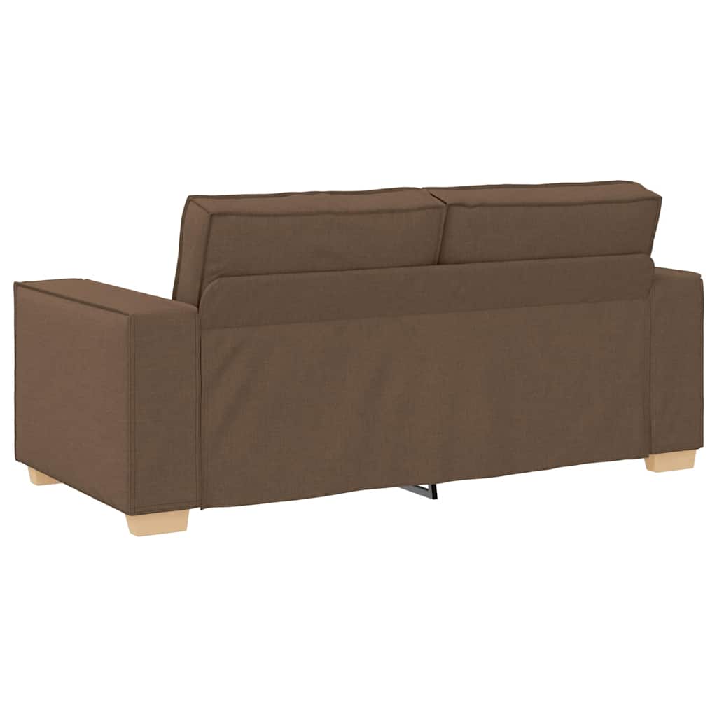 2-personers sofa brun 140 cm stof