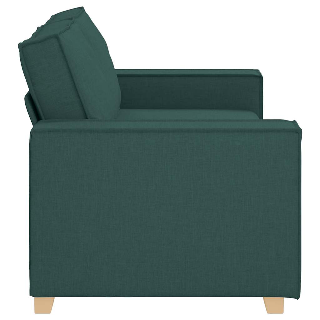 2-personers sofa mørkegrøn 140 cm stof