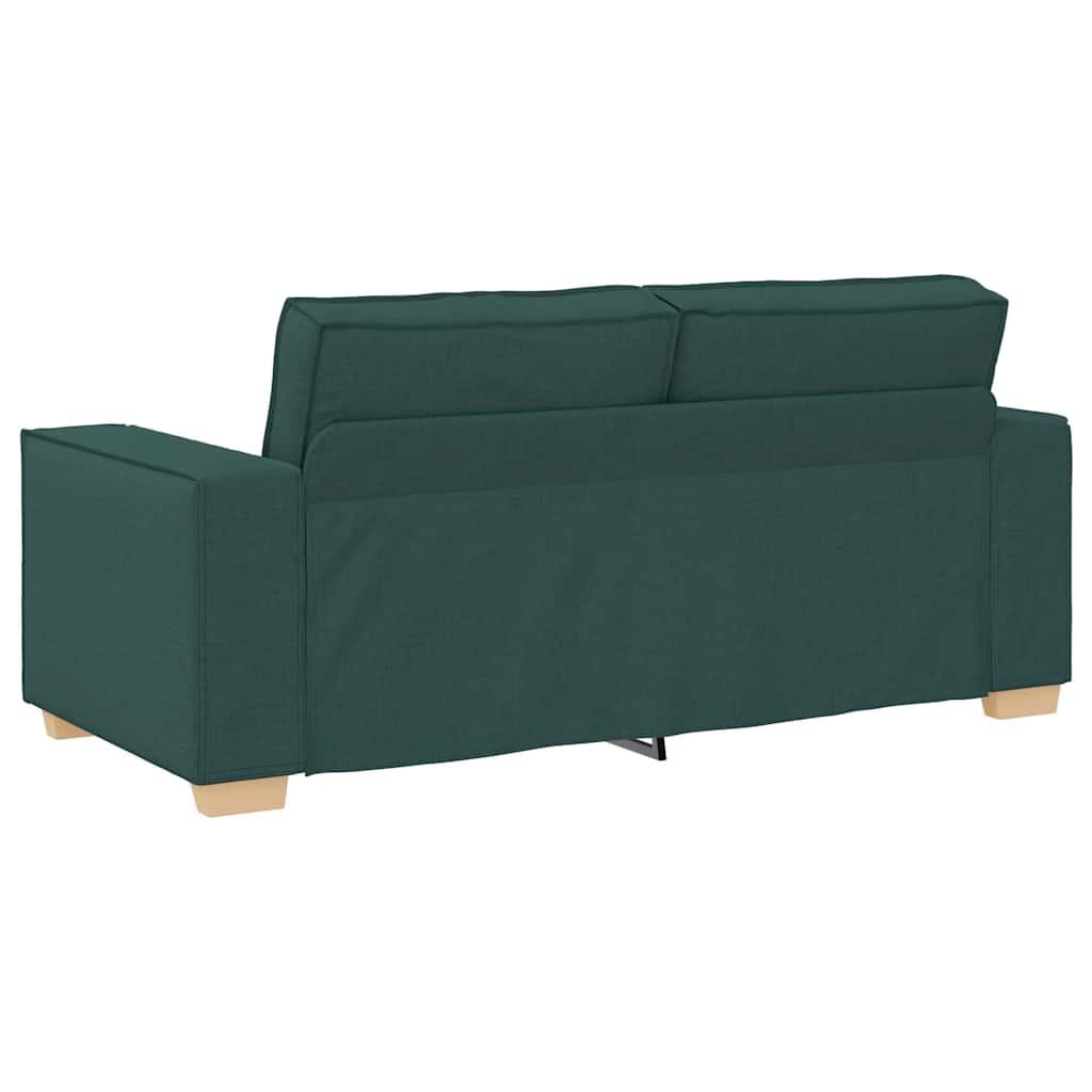 2-personers sofa mørkegrøn 140 cm stof
