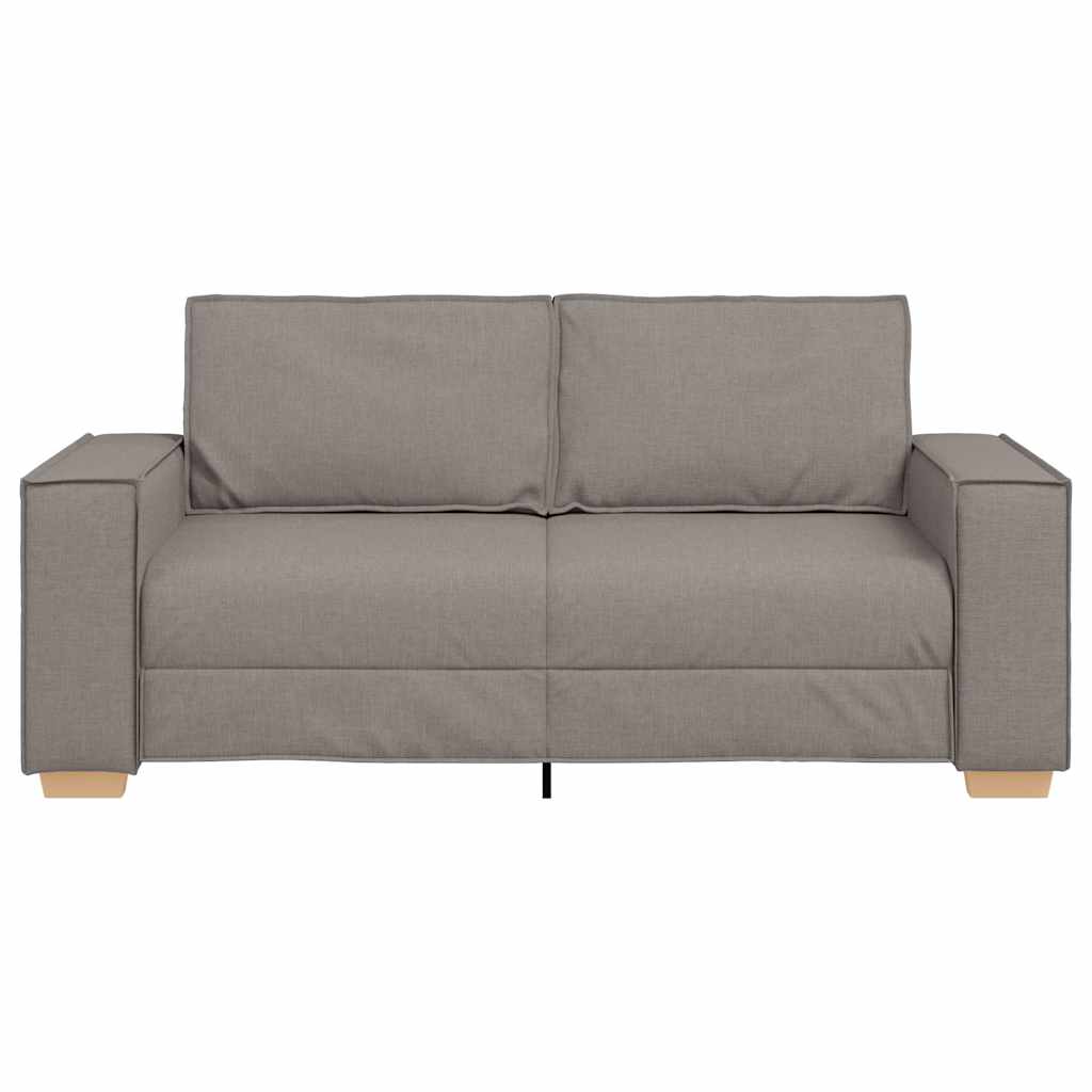 2-personers sofa taupe 140 cm stof