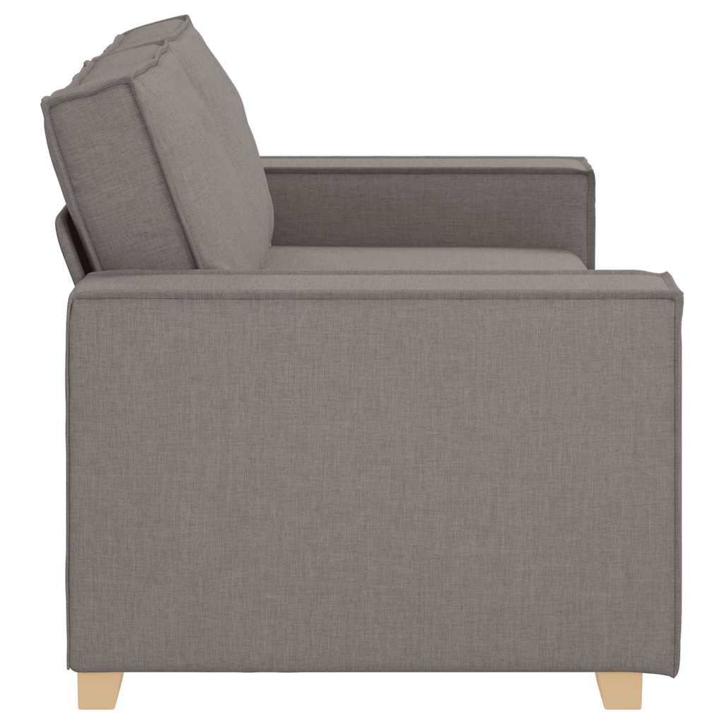 2-personers sofa taupe 140 cm stof