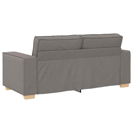 2-personers sofa taupe 180x78x84 cm stof