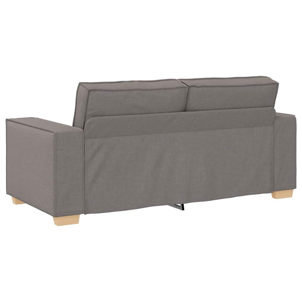2-personers sofa taupe 140 cm stof