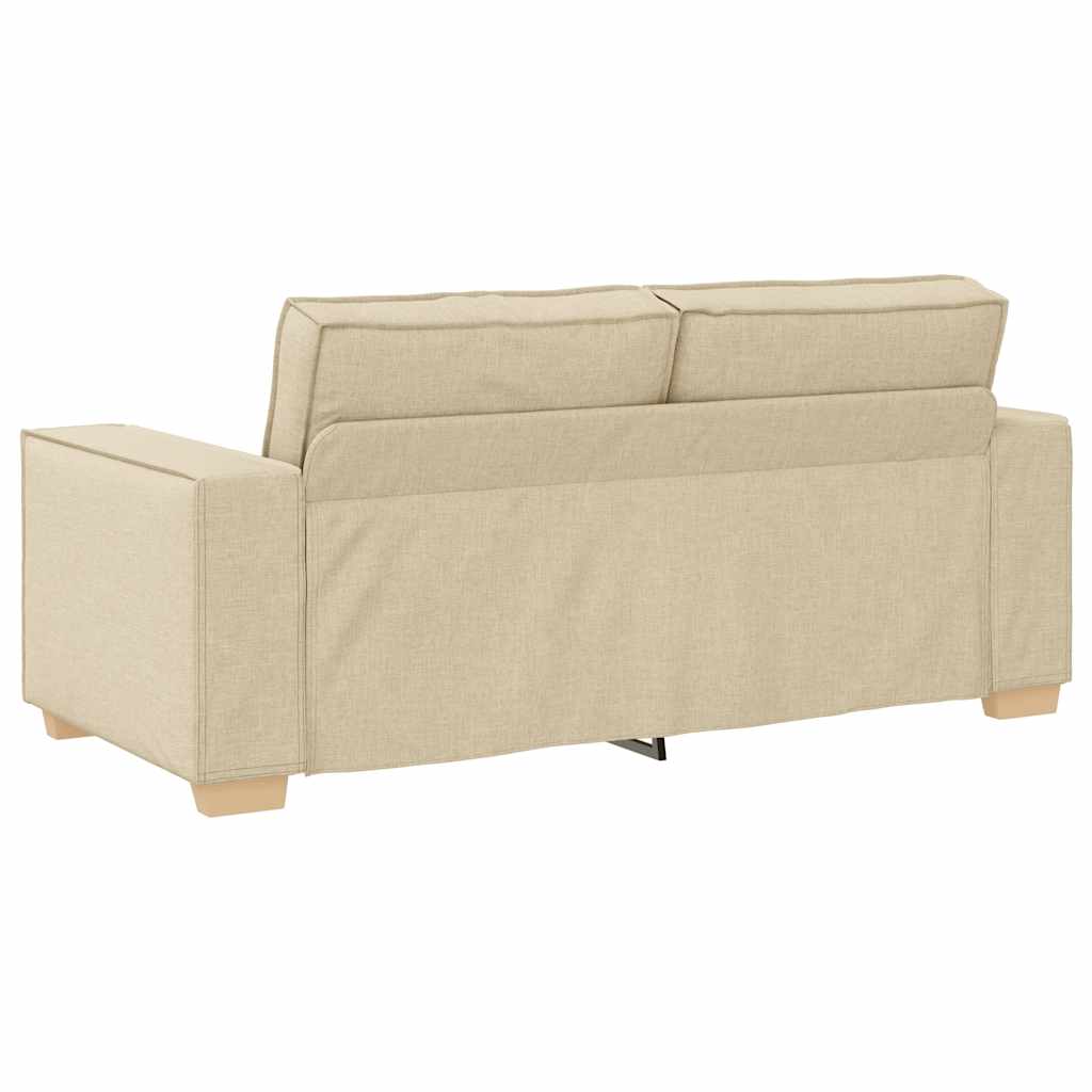 2-personers sofa cremefarvet 140 cm stof