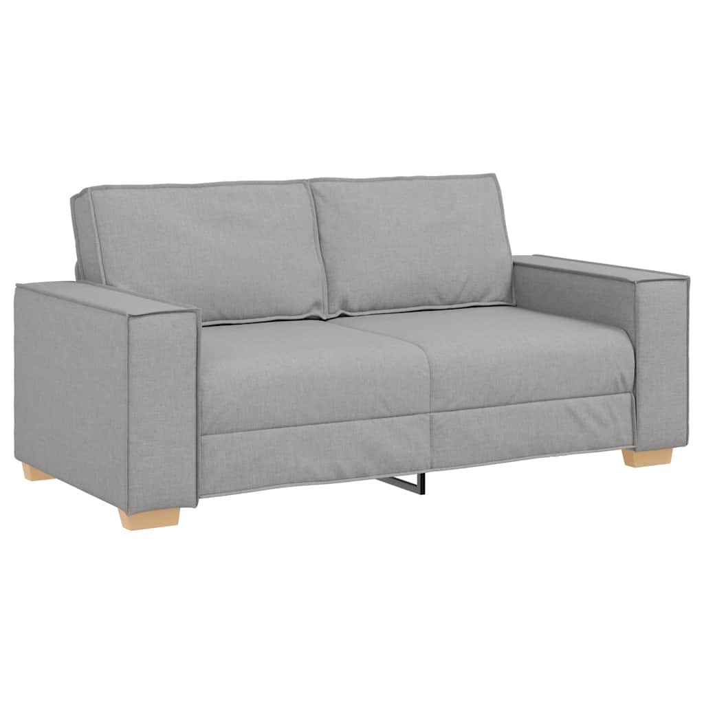 2-personers sofa skygrå 140 cm stof