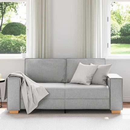 2-personers sofa skygrå 180x78x84 cm stof