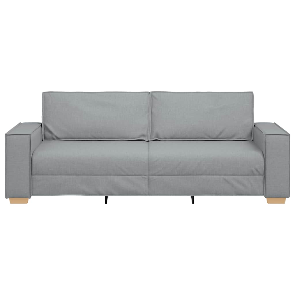 3-personers sofa lysegrå 180 cm stof