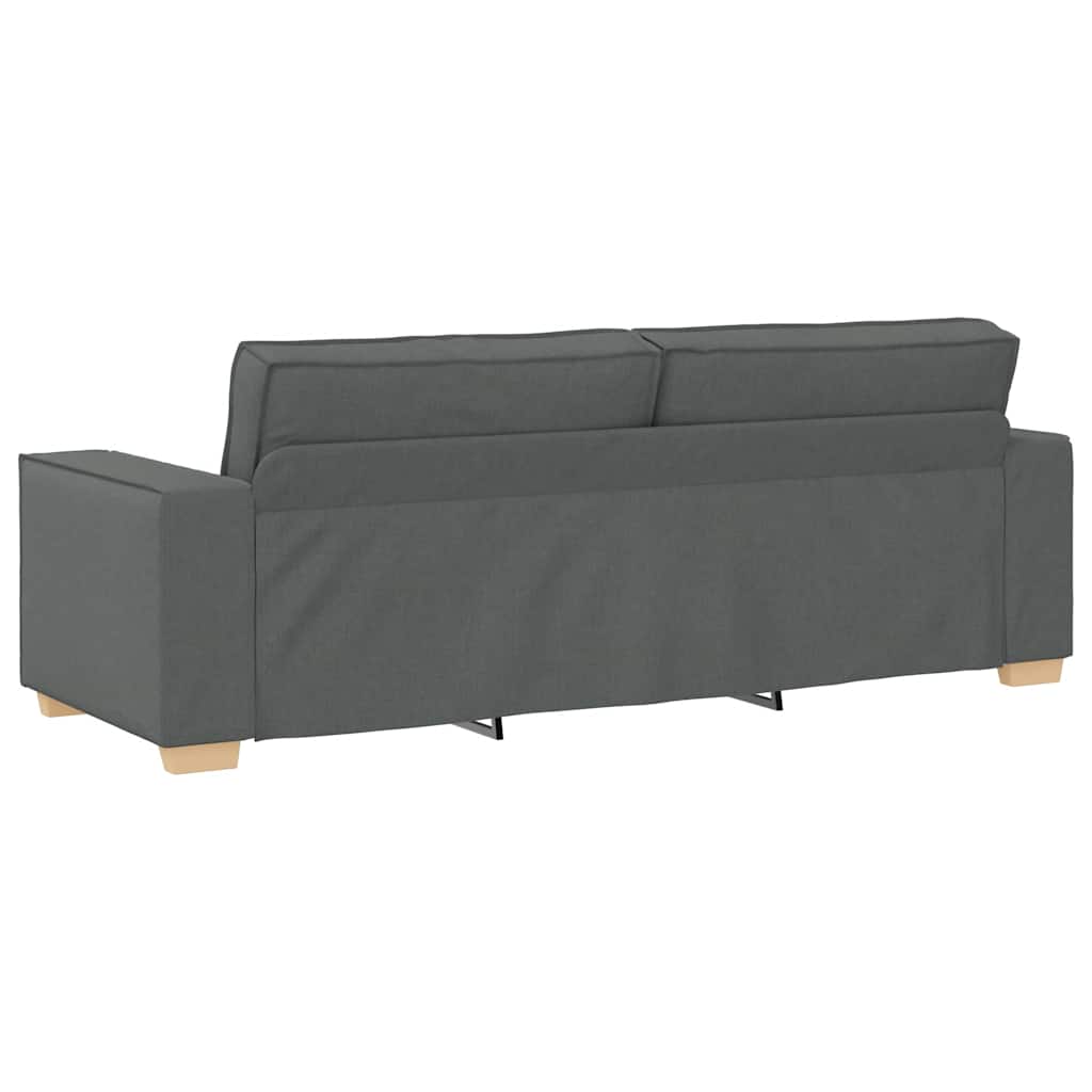 3-personers sofa mørkegrå 180 cm stof