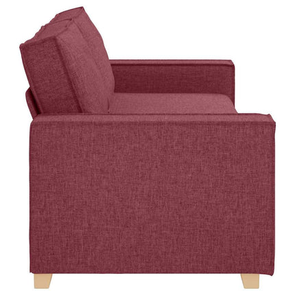 3-personers sofa Vinrød 220 cm Stof