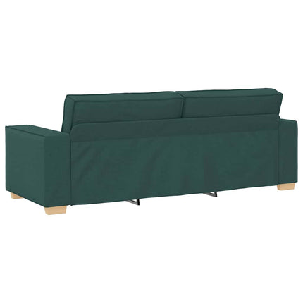 3-personers sofa Mørkegrøn 220 cm Stof