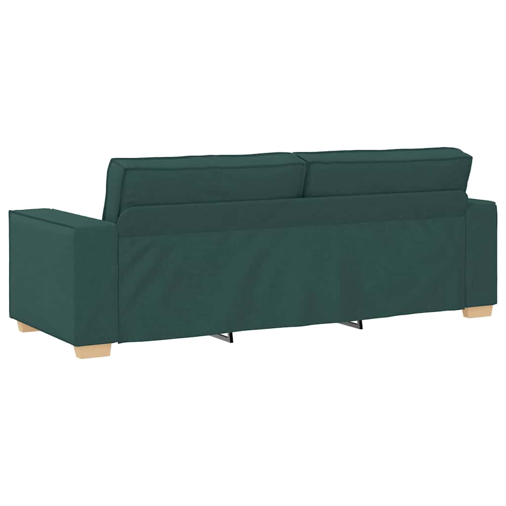 Sofa Mørkegrøn 220 x 78 x 84 cm Stof