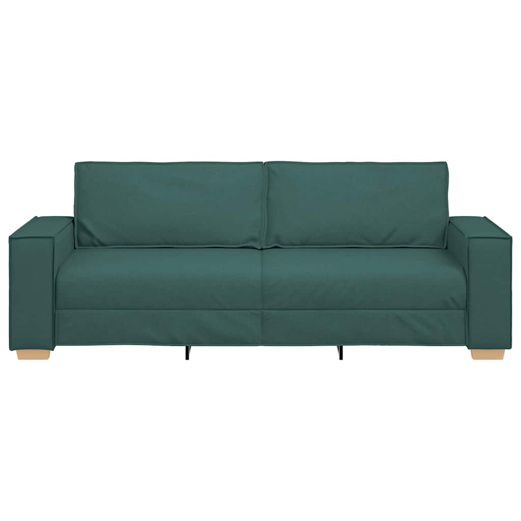 Sofa Mørkegrøn 220 x 78 x 84 cm Stof