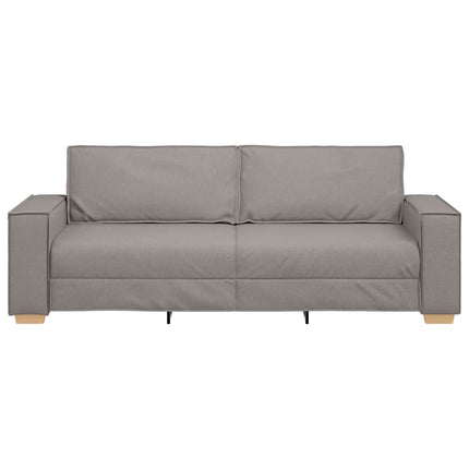 3-personers sofa Gråbrun 220 cm Stof