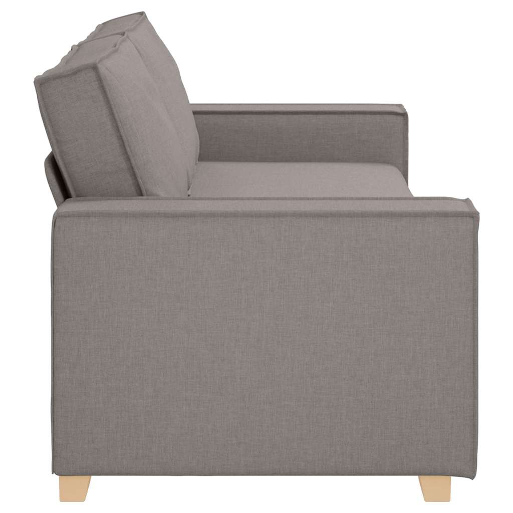 3-personers sofa taupe 180 cm stof