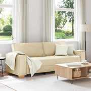Sofa Creme 220 x 78 x 84 cm Stof