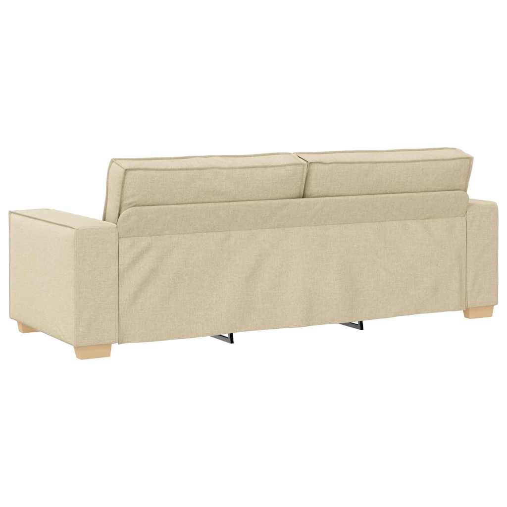 Sofa Creme 220 x 78 x 84 cm Stof