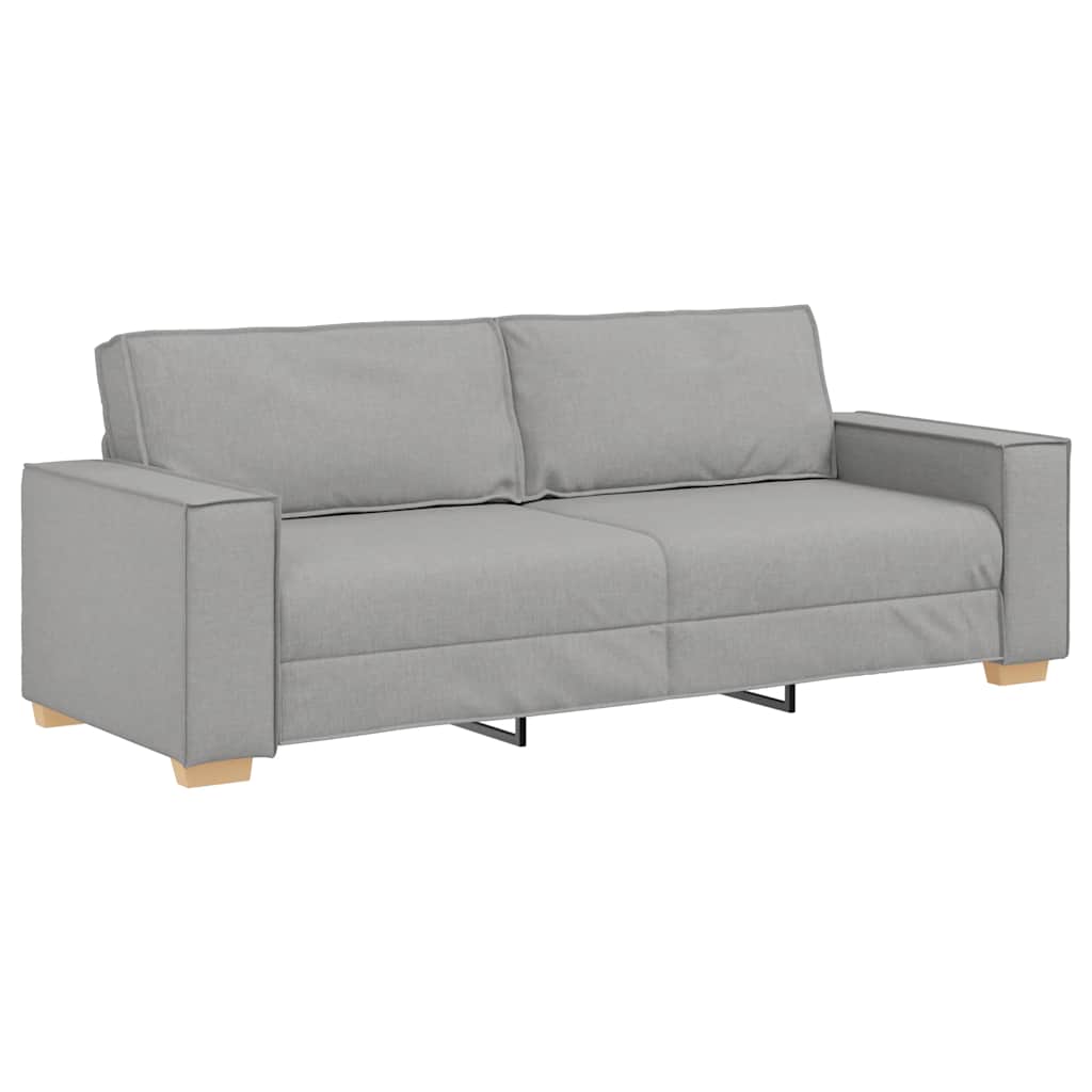 3-personers sofa skygrå 180 cm stof