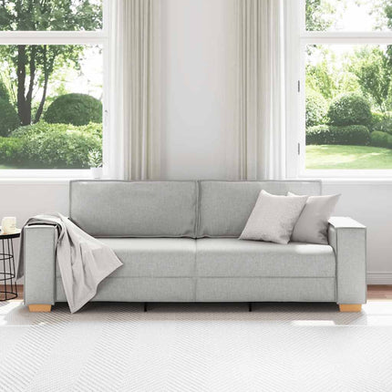 3-personers sofa skygrå 220x78x84 cm stof