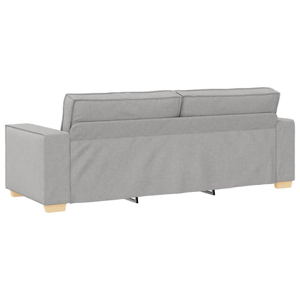 3-personers sofa skygrå 220x78x84 cm stof