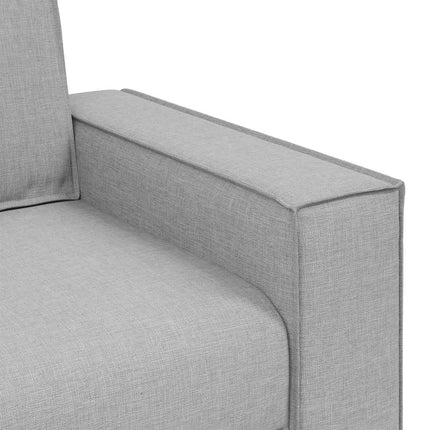 3-personers sofa skygrå 220x78x84 cm stof