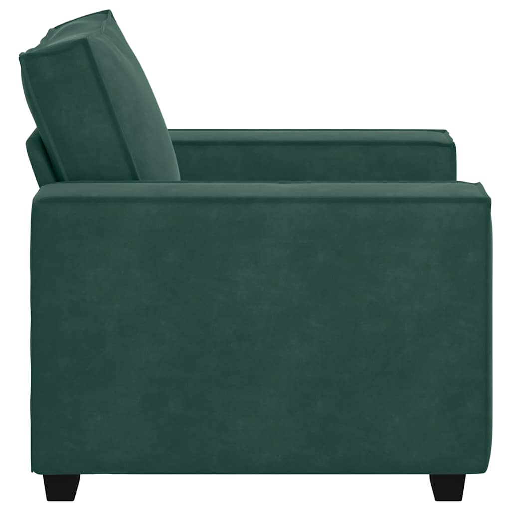 sofastol 60 cm fløjl lysegrøn