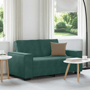 2-personers sofa 120 cm fløjl mørkegrøn