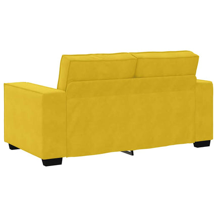 2-personers sofa 160x78x84 cm fløjl gul