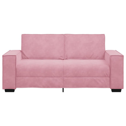 2-personers sofa 180x78x84 cm fløjl lyserød