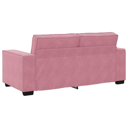 2-personers sofa 180x78x84 cm fløjl lyserød