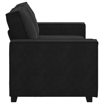 2-personers sofa 180x78x84 cm fløjl sort