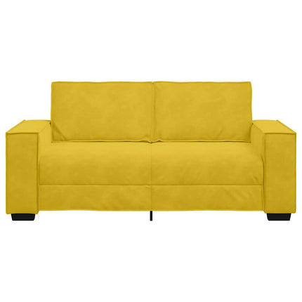 2-personers sofa 180x78x84 cm fløjl gul