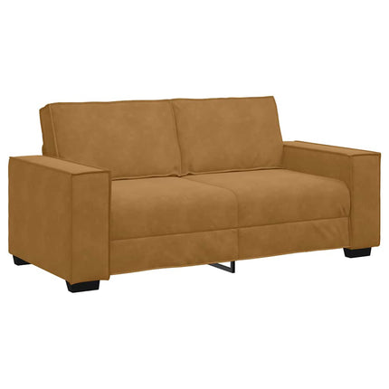 2-personers sofa 180x78x84 cm fløjl brun