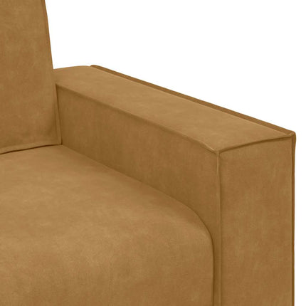2-personers sofa 180x78x84 cm fløjl brun