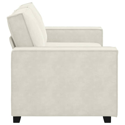 2-personers sofa 180x78x84 cm velour cremefarvet