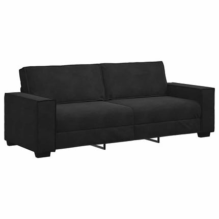3-personers sofa 220x78x84 cm velour sort