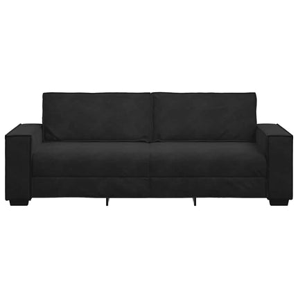 3-personers sofa 220x78x84 cm velour sort