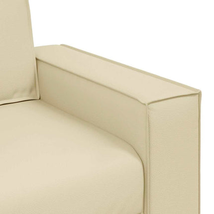 Sofa Stol Creme 100 cm Faux læder