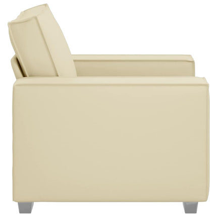 Sofa Stol Creme 100 cm Faux læder