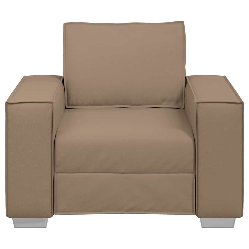 Sofastol med pude Cappuccino 99 x 78 x 84 cm Kunstlæder