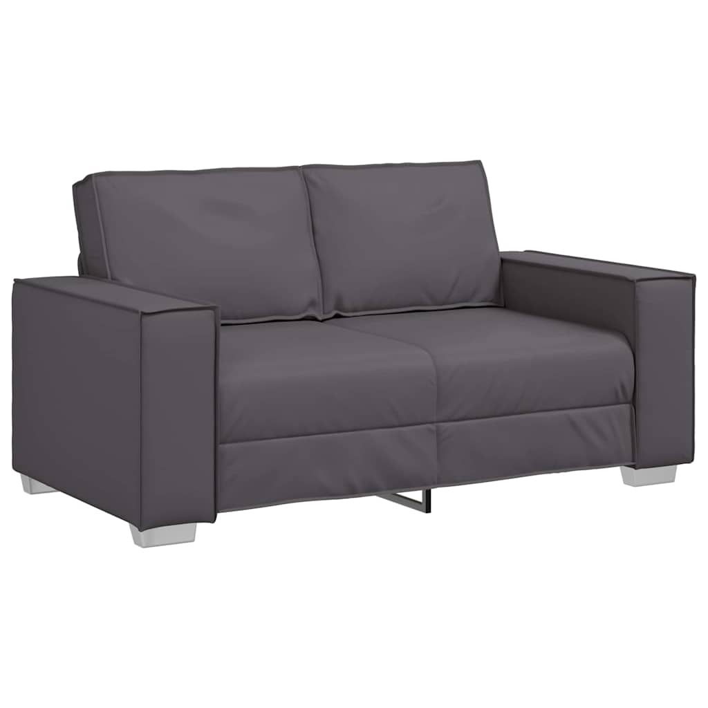 Sofastol med pude Grå 160 x 78 x 84 cm Kunstlæder
