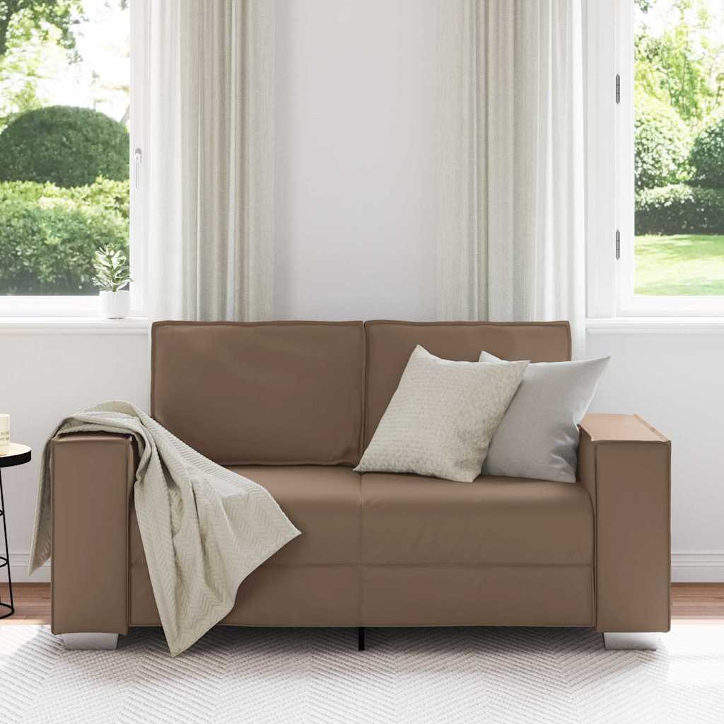 Sofastol med pude Cappuccino 160 x 78 x 84 cm Kunstlæder
