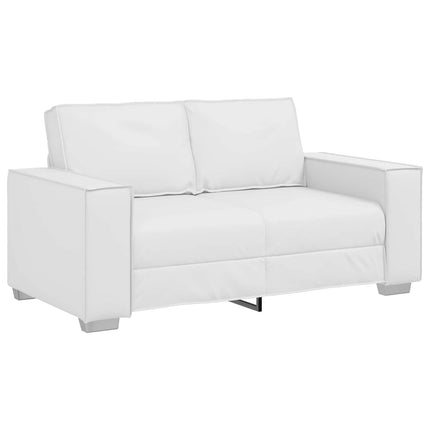Tosæders sofa Hvid 160 cm Faux læder