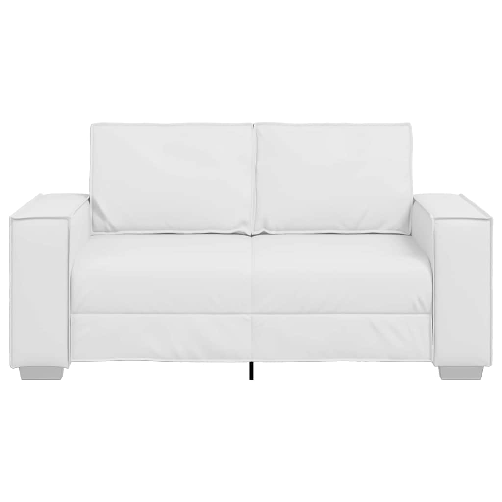 Sofastol med pude Hvid 160 x 78 x 84 cm Kunstlæder