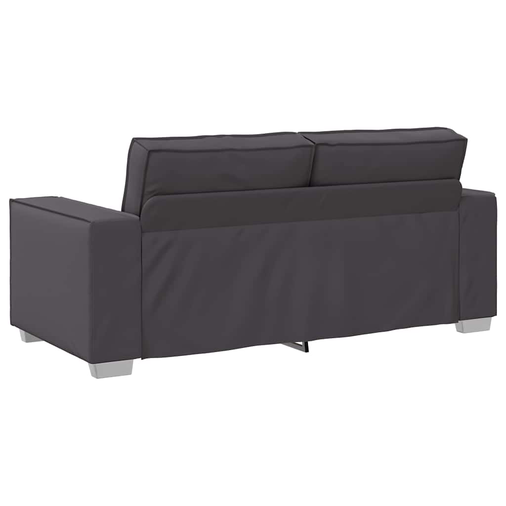 Sofastol med pude Grå 180 x 78 x 84 cm Kunstlæder
