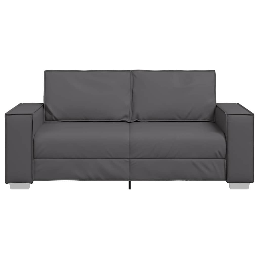 Sofastol med pude Grå 180 x 78 x 84 cm Kunstlæder