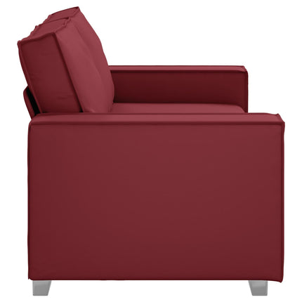 Tosæders sofa Vinrød 180 cm Faux læder