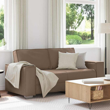 Tosæders sofa Cappuccino 180 cm Faux læder