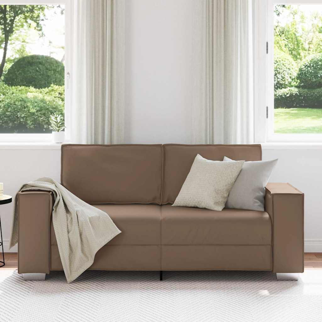 Sofastol med pude Cappuccino 180 x 78 x 84 cm Kunstlæder